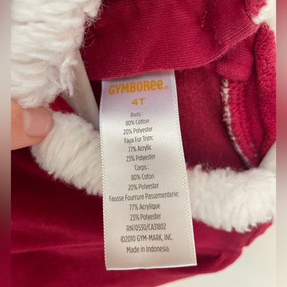 Festive velvet Gymboree Santa style Dress Size 4T - Picture 5 of 6